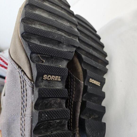 Sorel PDX Lace Wedge Lexie Wedge quarry grey pink red 8.5 waterproof - Picture 5 of 8